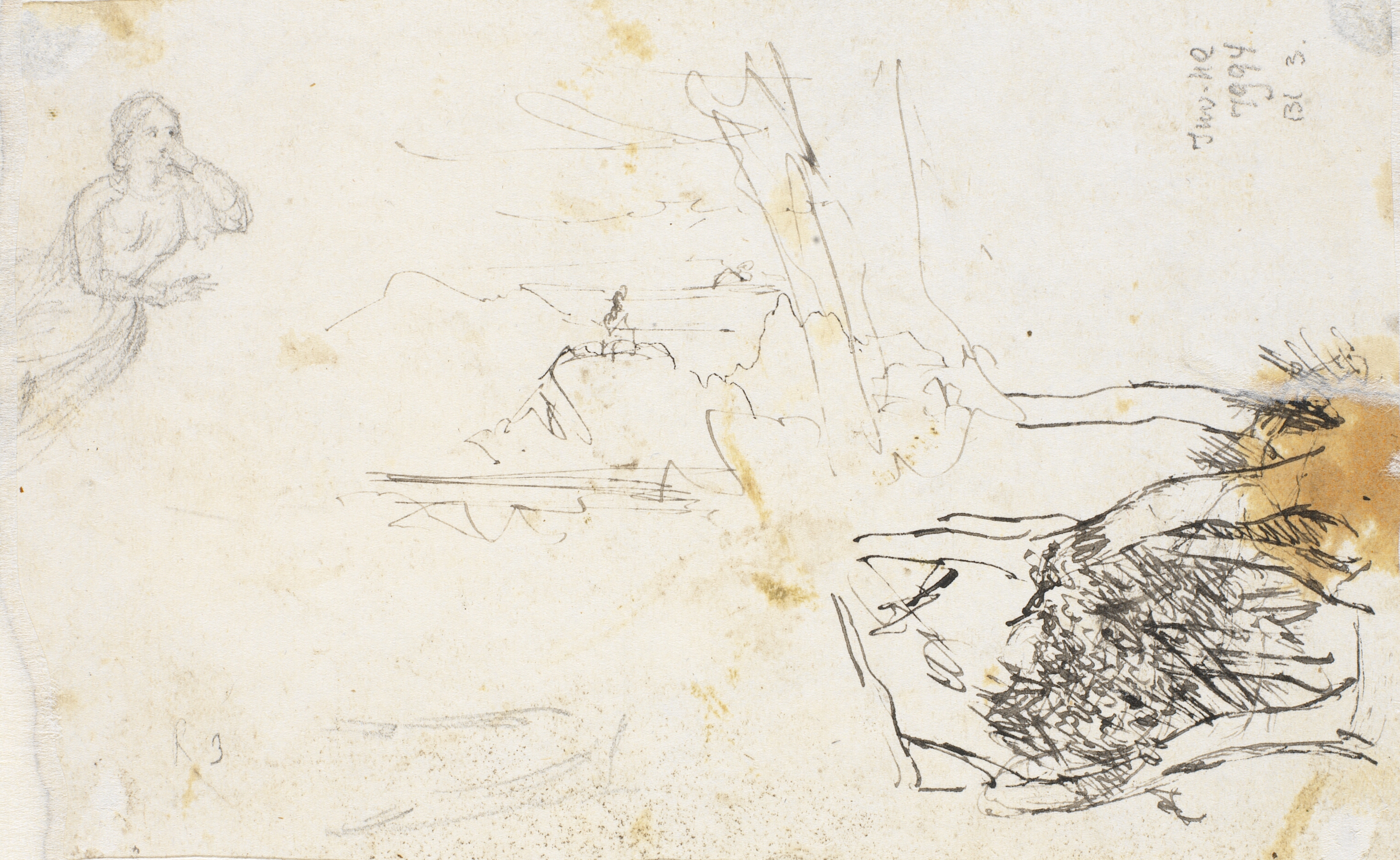 Træstudier og en engel